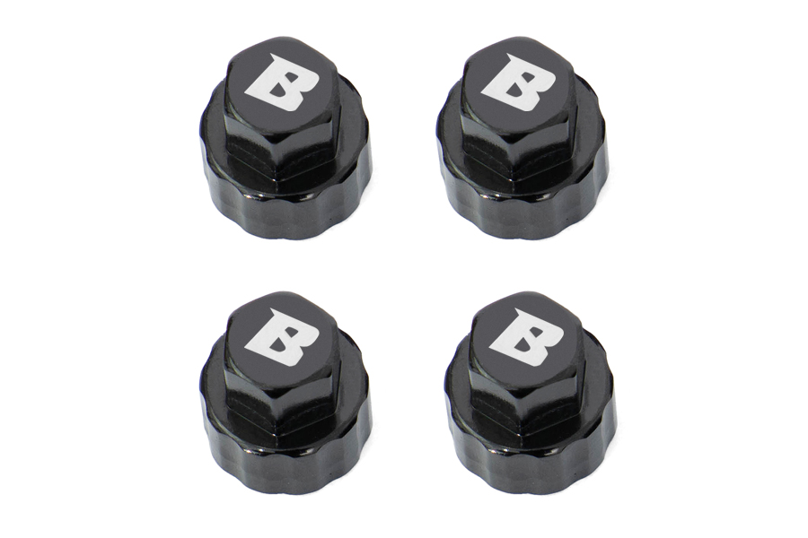 BATRAZZI M3 Aluminum Wheel Hub Covers for FCX18 & FCX24 Black ( 4pcs )