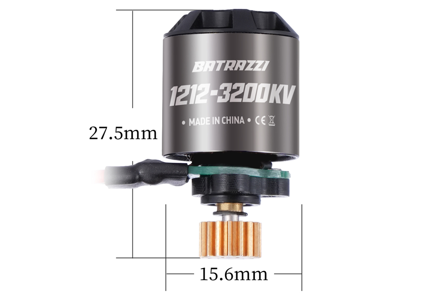 BATRAZZI Ctrl Frk 3200KV Brushless Outrunner Motor, Receiver and ESC Set for FCX18 / FCX24