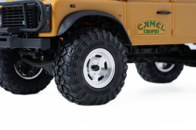 BATRAZZI 0.8" Aluminum Star Road Wheels Silver 4pcs for SCX24/CR24/FCX24M (D90/D110)