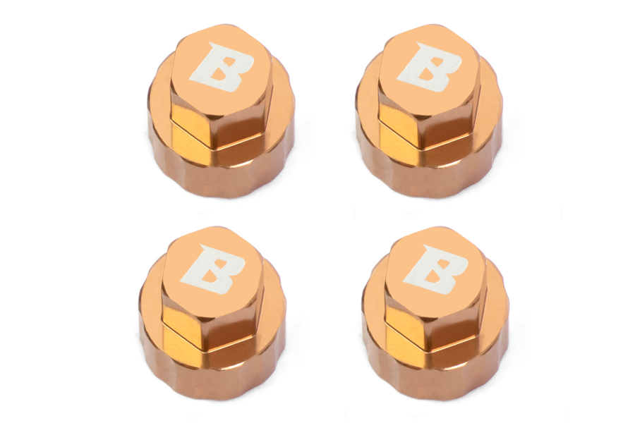 BATRAZZI M3 Aluminum Wheel Hub Covers for FCX18 & FCX24 Gold ( 4pcs )