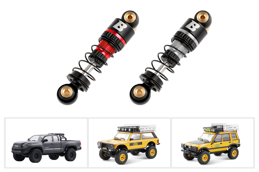 BATRAZZI 32.5mm Oil-filled Aluminium Shocks for FMS FCX24m (4pcs)