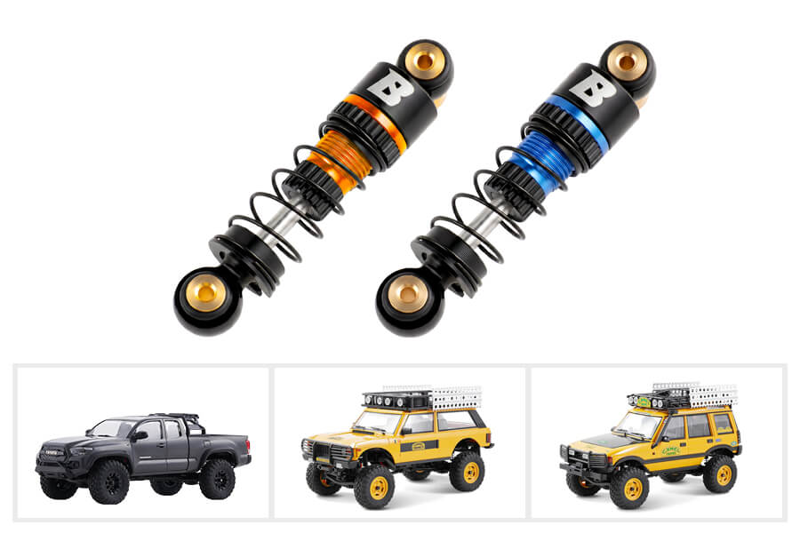 BATRAZZI 32.5mm Oil-filled  Aluminium Shocks  with Quick-Change for FMS FCX24M (4pcs)