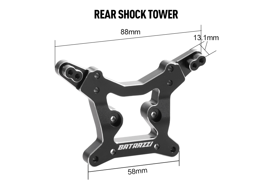 Batrazzi Aluminum Front and Rear Shock Tower Set for FMS 1:10 F100