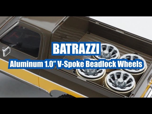 BATRAZZI Aluminum 1.0” V-Spoke Beadlock Wheels (4 pcs)