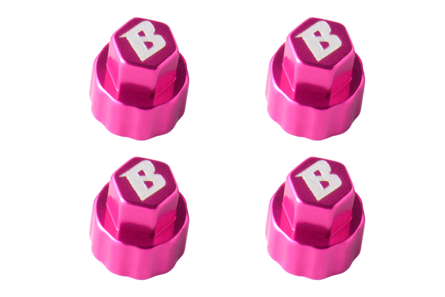 BATRAZZI M3 Aluminum Wheel Hub Covers for FCX18 & FCX24 Pink (4pcs)