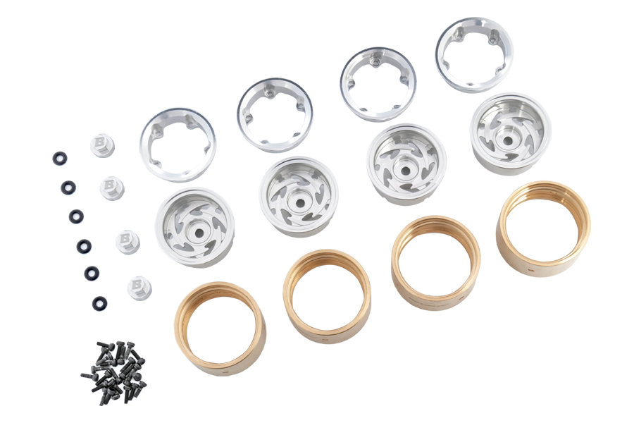 BATRAZZI Aluminum 1.0” Stellar Racing Beadlock Wheels (4 pcs)