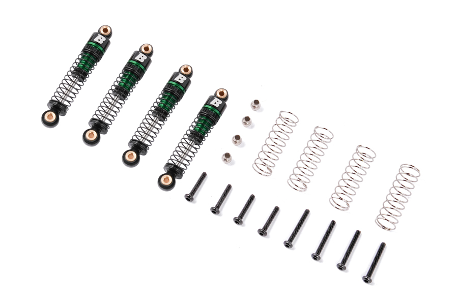 BATRAZZI 41mm Oil-filled Aluminum Shocks for FCX24 / FCX18 Green (4 pcs)