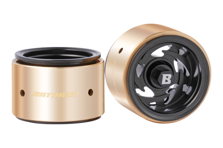 BATRAZZI Aluminum 1.0” Stellar Racing Beadlock Wheels Black (4pcs)