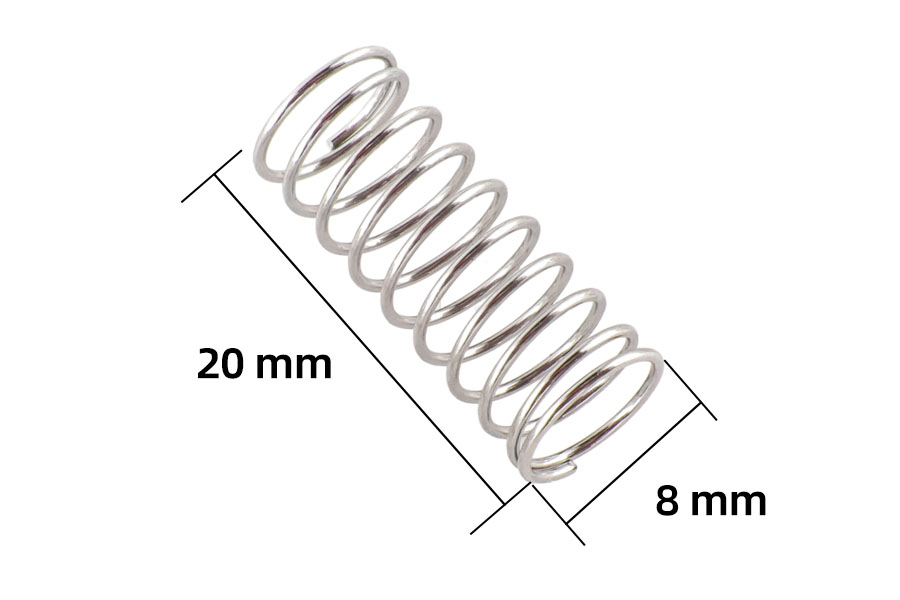 BATRAZZI 0.6 Rate Firmer Shock Springs for 32.5mm Aluminum Oil Shocks FMS FCX24M (8pcs)