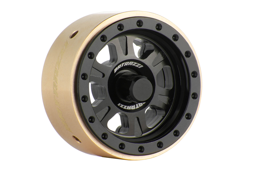 BATRAZZI 1.0” Rogue Beadlock Wheels Black (2pcs)