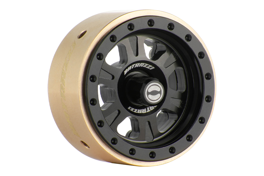 BATRAZZI 1.0” Rogue Beadlock Wheels Black (2pcs)