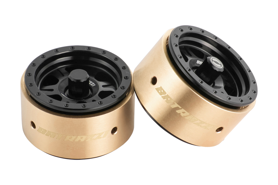 BATRAZZI 1.0” Rogue Beadlock Wheels Black (2pcs)