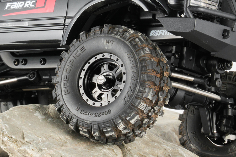 BATRAZZI 1.0” Rogue Beadlock Wheels Black (2pcs)