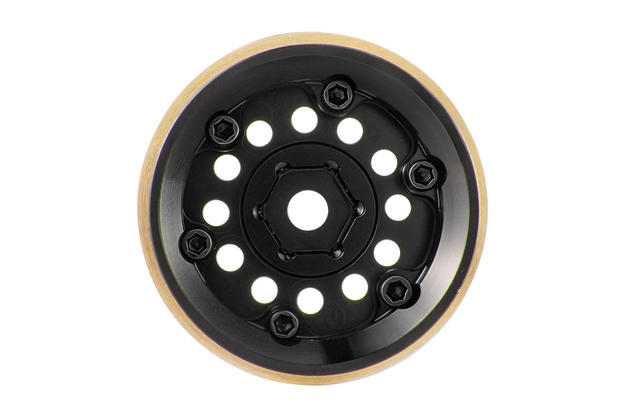 BATRAZZI Aluminum 1.0” Revolver Beadlock Wheels 4pcs(Silver / Black / Silver & Gold)