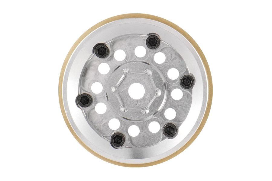 BATRAZZI Aluminum 1.0” Revolver Beadlock Wheels 4pcs(Silver / Black / Silver & Gold)