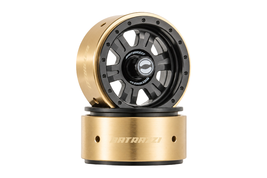 BATRAZZI Aluminum 1.2” Rogue Beadlock Wheels 4pcs (Solid Black)