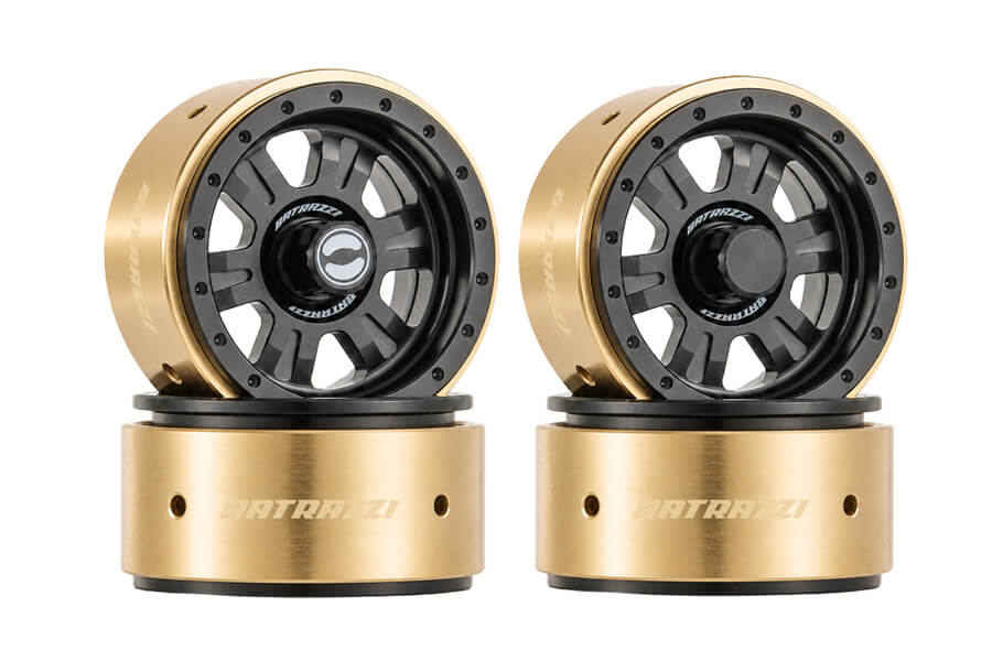 BATRAZZI Aluminum 1.2” Rogue Beadlock Wheels 4pcs (Solid Black)