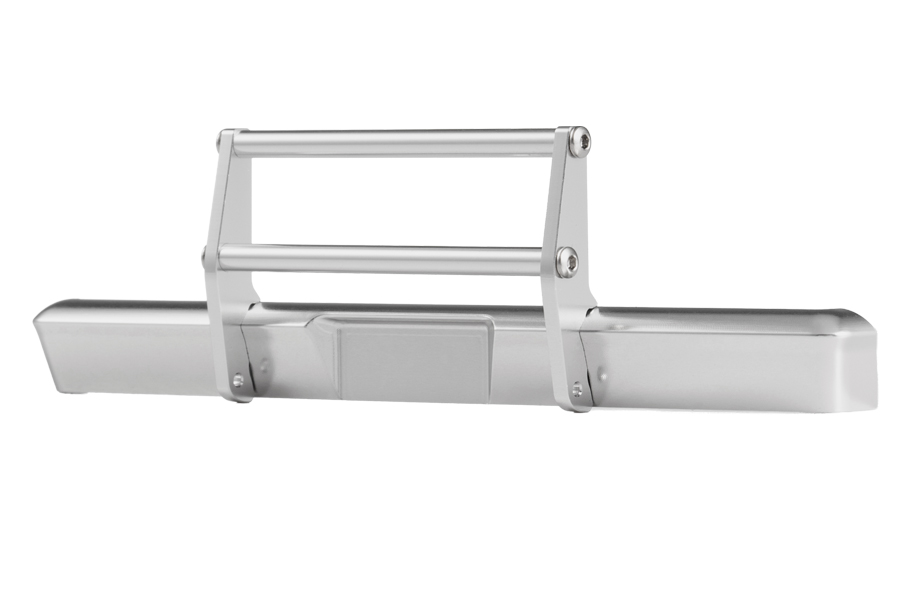 BATRAZZI Aluminum Front & Rear Cowboy Bumper Set for FMS FCX18 II Ford F-100 (Silver / Black)