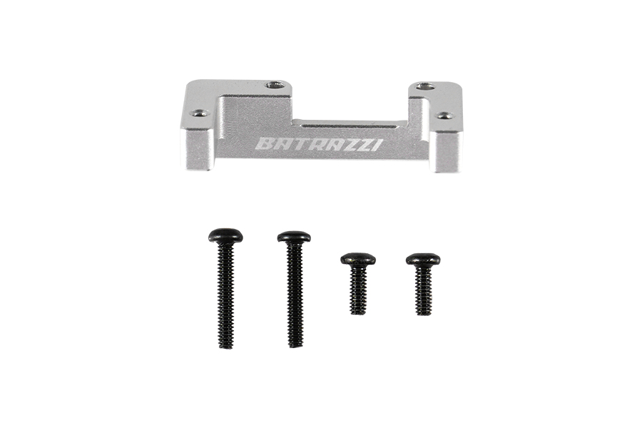BATRAZZI Aluminum Steering Servo Mount for FMS FCX18II(Black/Silver)