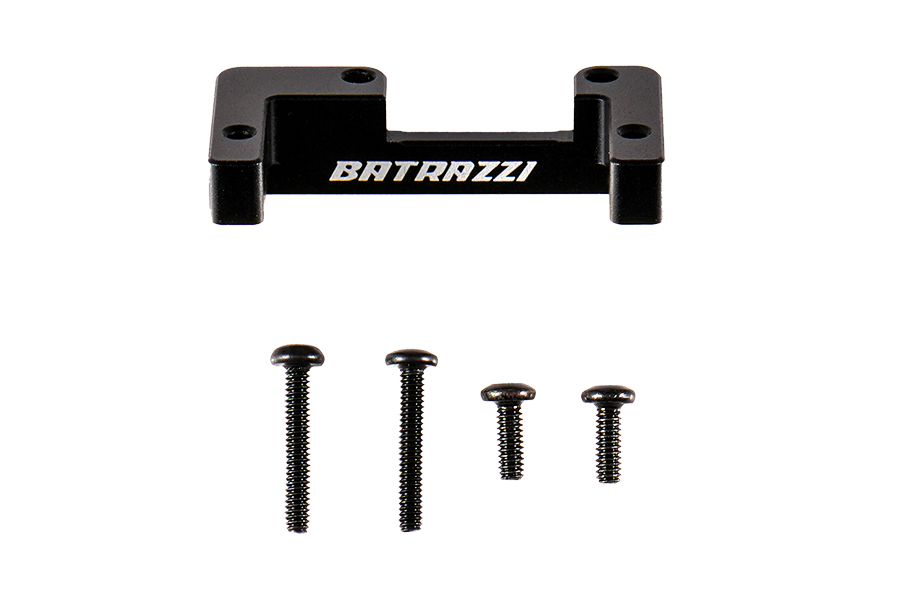 BATRAZZI Aluminum Steering Servo Mount for FMS FCX18II(Black/Silver)