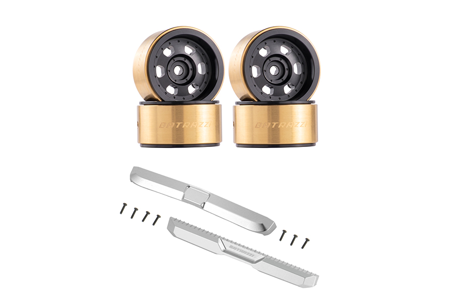 BATRAZZI 0.7" Core_X Beadlock Wheels & Bumper Combo for Axial SCX30