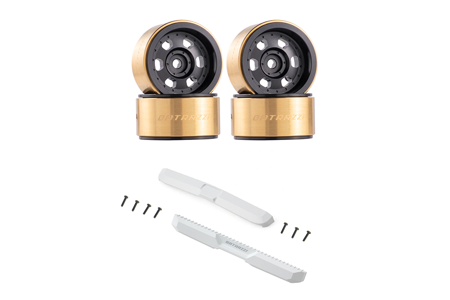 BATRAZZI 0.7" Core_X Beadlock Wheels & Bumper Combo for Axial SCX30