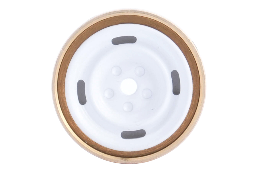 BATRAZZI 0.8" Aluminum 4-Slot Road Wheels White 4pcs for SCX24/CR24/FCX24M (Discovery/Range Rover)