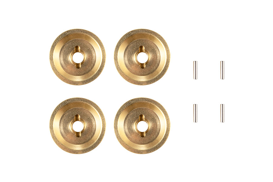 BATRAZZI CNC Brass Brake Disc Upgrade for FMS FCX18 II (Black/Gold)