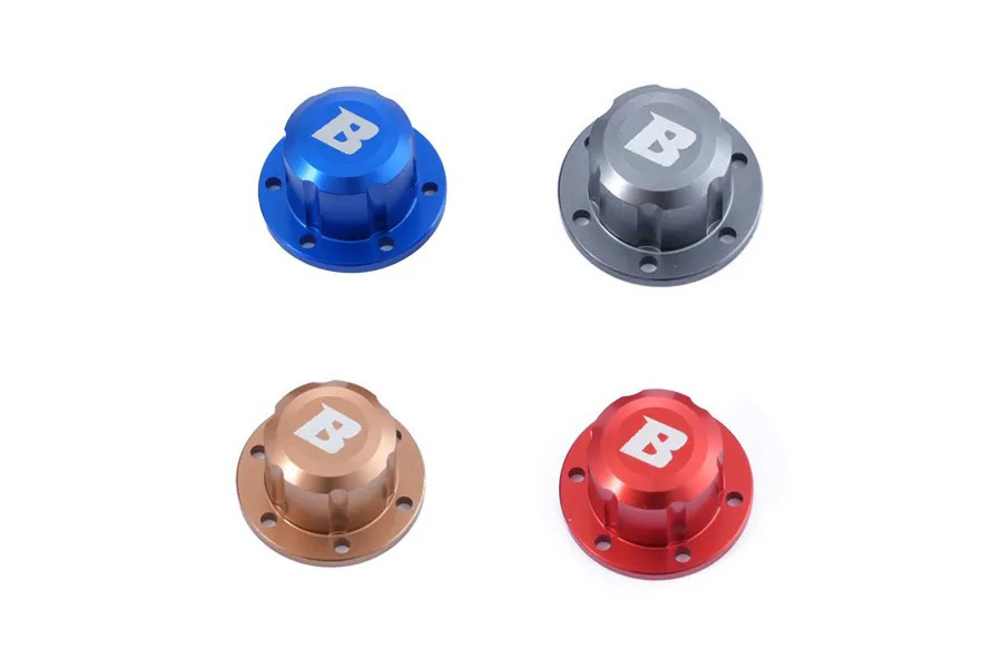 BATRAZZI Aluminum Hubcaps for 1.9" Wheels (4pcs)