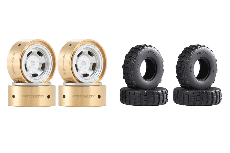 Wheel & Tire Combo for FCX24M Land Rover (4pcs) 
