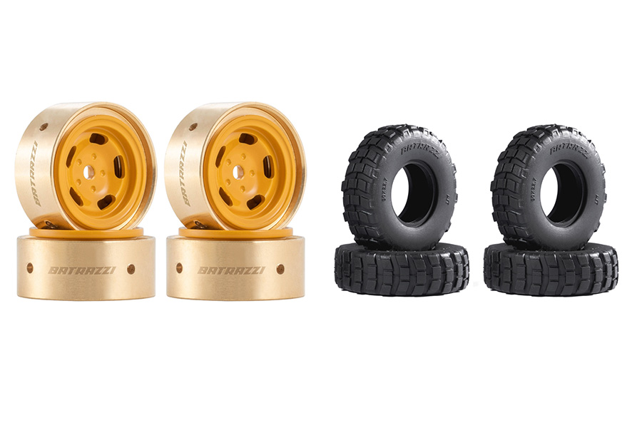 Wheel & Tire Combo for FCX24M Land Rover (4pcs) 