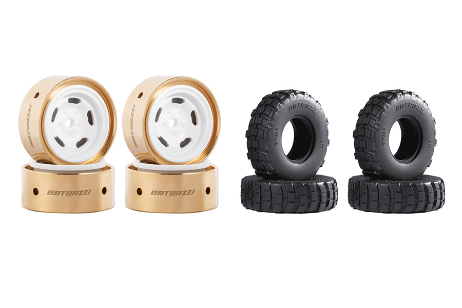 Wheel & Tire Combo for FCX24M Land Rover (4pcs) 