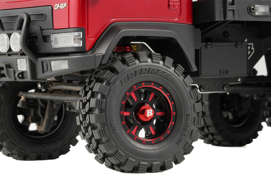 BATRAZZI 2.5mm Aluminum Wheel Hub Covers for TRX4M/CR18P (4pcs)