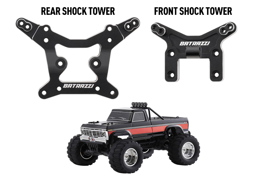 Batrazzi Aluminum Front and Rear Shock Tower Set for FMS 1:10 F100