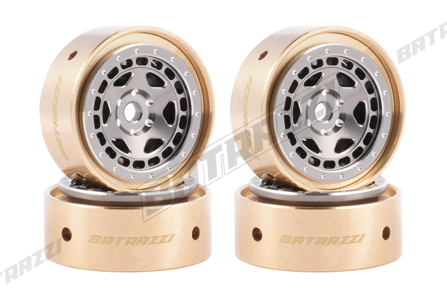 BATRAZZI Aluminum 0.8” Sheriff Beadlock Wheels (4pcs)
