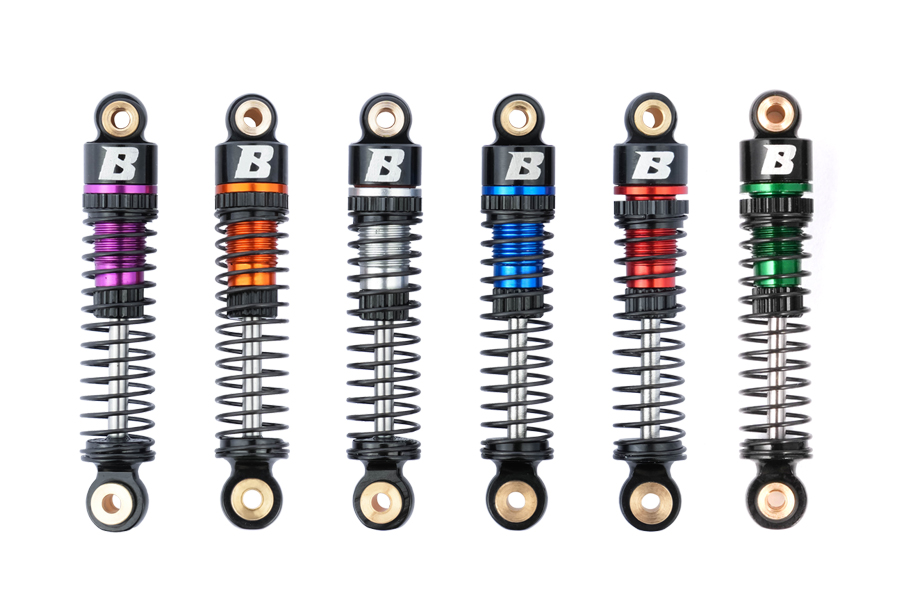 BATRAZZI 41mm Oil-filled Aluminum Shocks for FCX24 / FCX18 Orange (4 pcs)