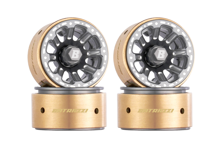 BATRAZZI Aluminum 1.0” V-Spoke Beadlock Wheels (4 pcs)