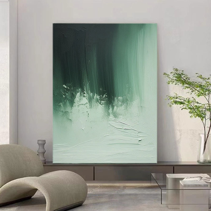 Green Abstract Graffiti Art Painting hand-painted #HM1672