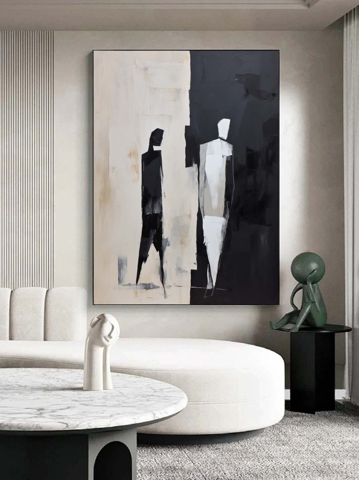 Contemporary Minimalist Art Painting hand - painted #HM176