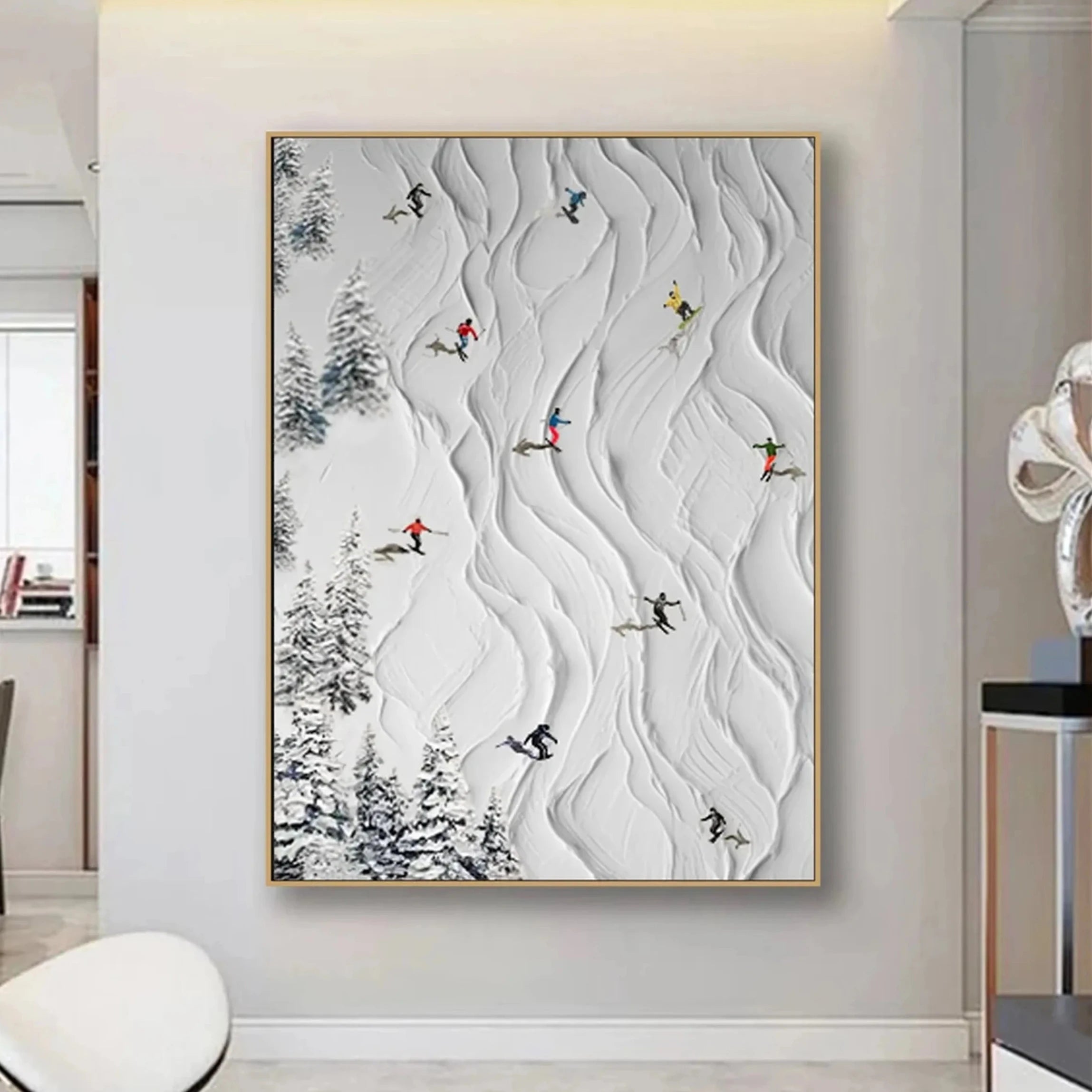 Plaster Art Painting hand - painted #HM780