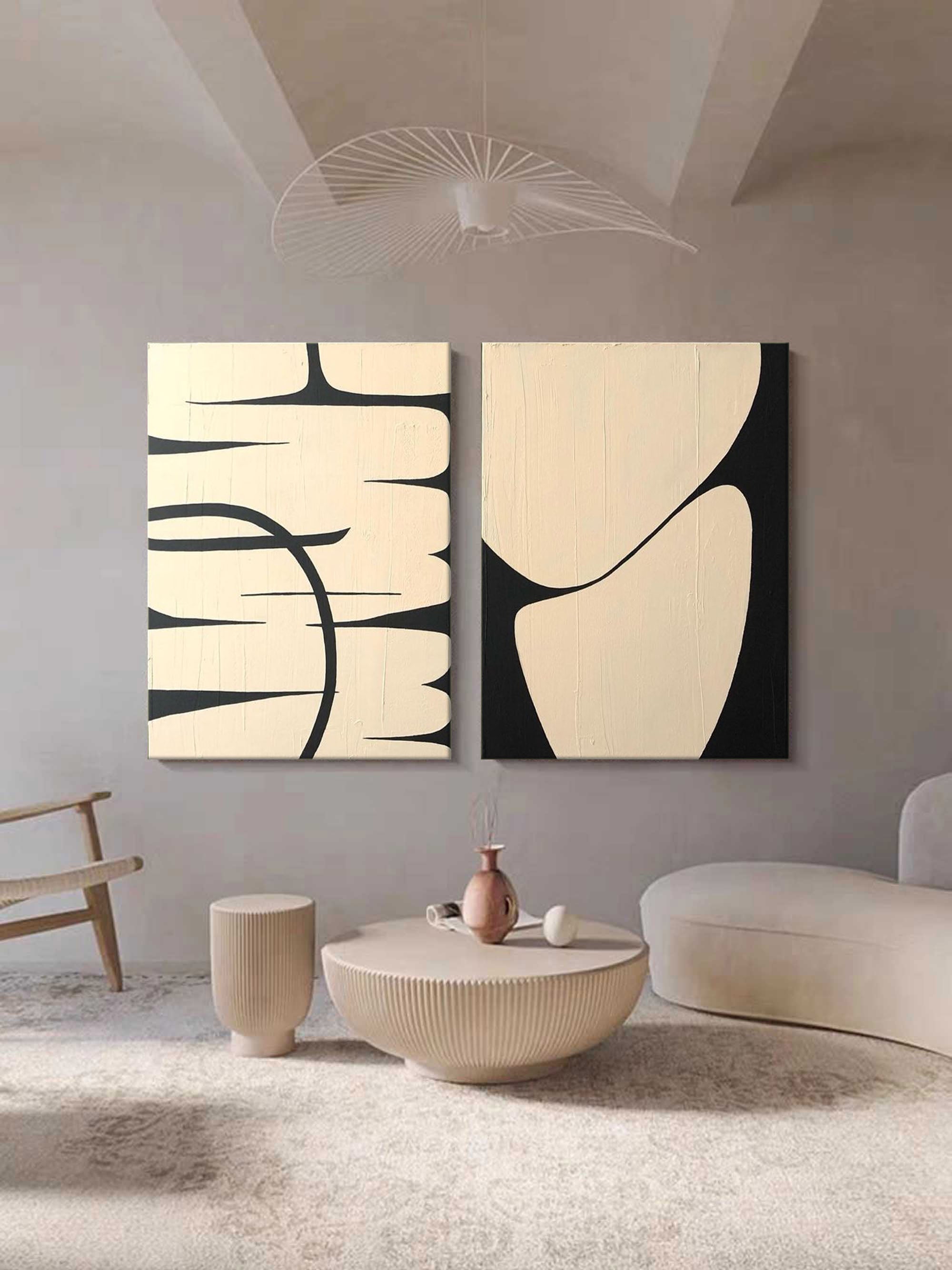 Abstract Painting Set Of 2 #SP135-Homemural
