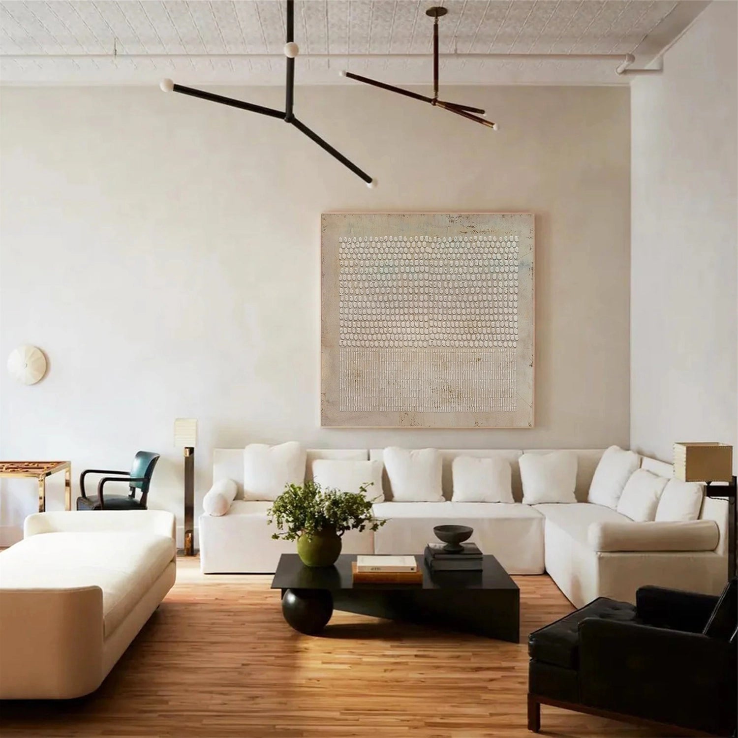 Contemporary Minimalist Art Painting hand - painted #HM1456