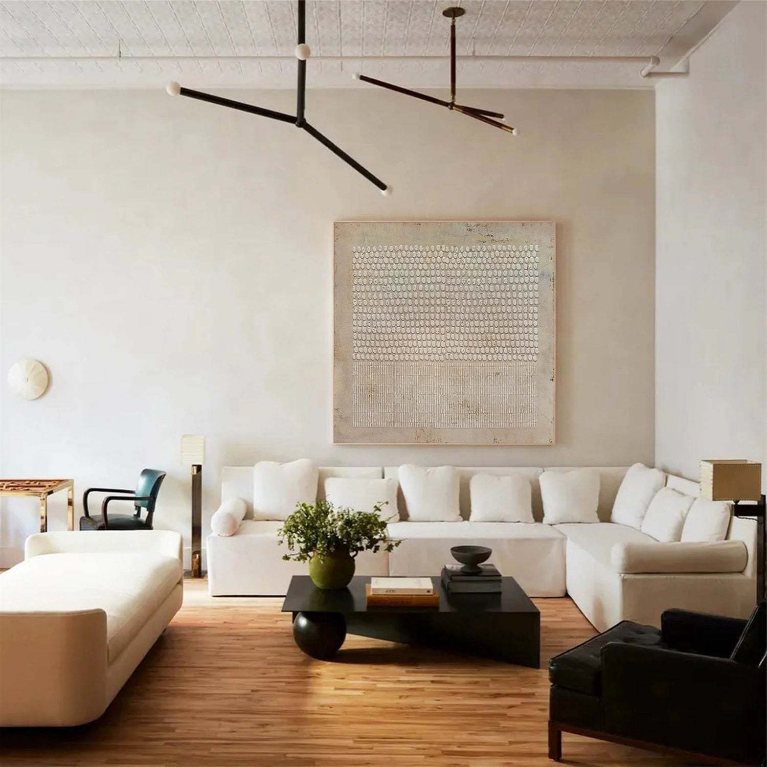 Contemporary Minimalist Art Painting hand - painted #HM1456