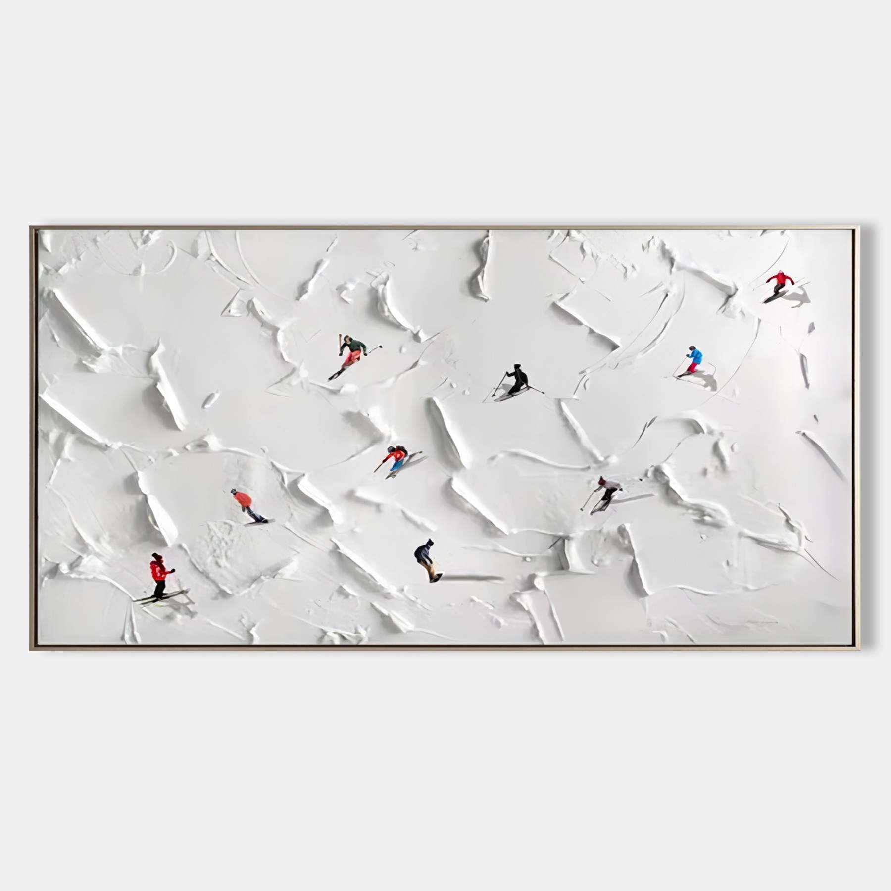 Plaster Art Painting hand - painted #HM105-Homemural