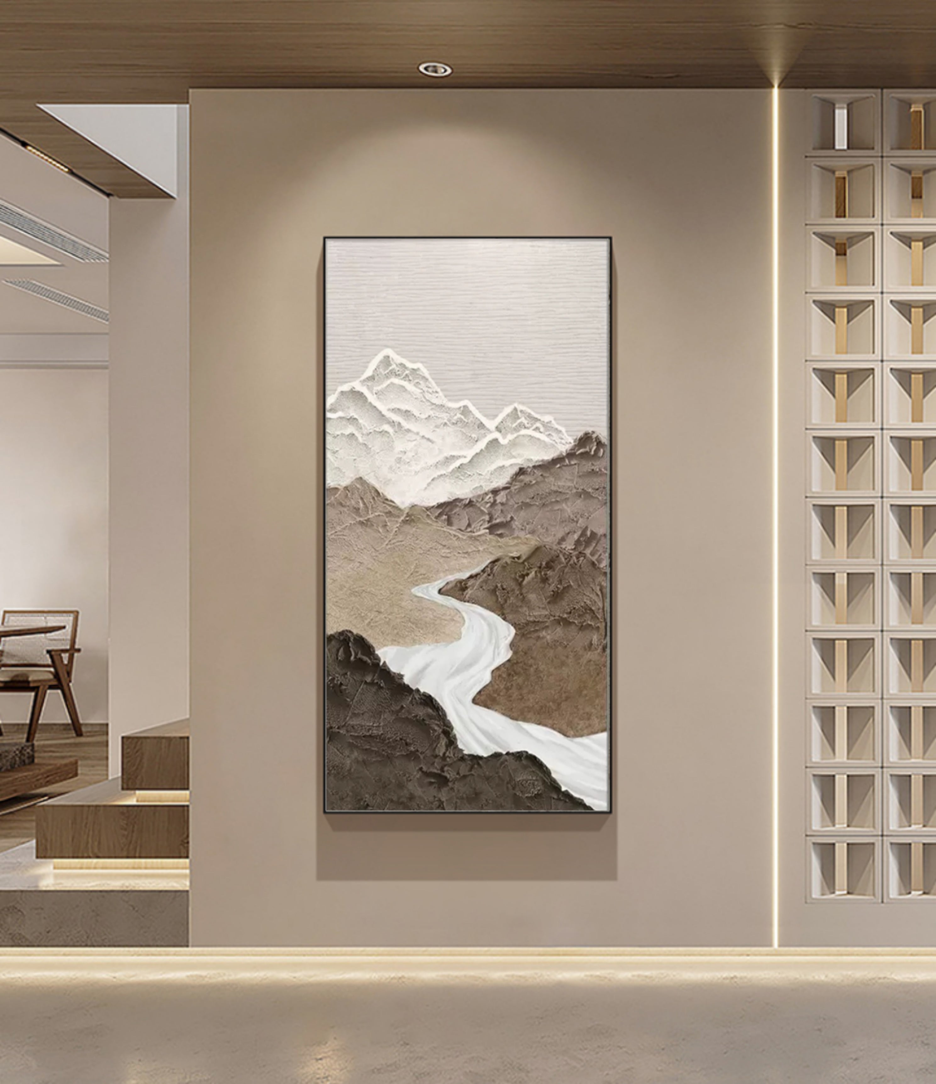 Wabi-Sabi Art Painting hand - painted #HM77-Homemural