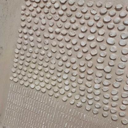 Plaster Art Painting hand - painted Set Of 2 #HM452-Homemural