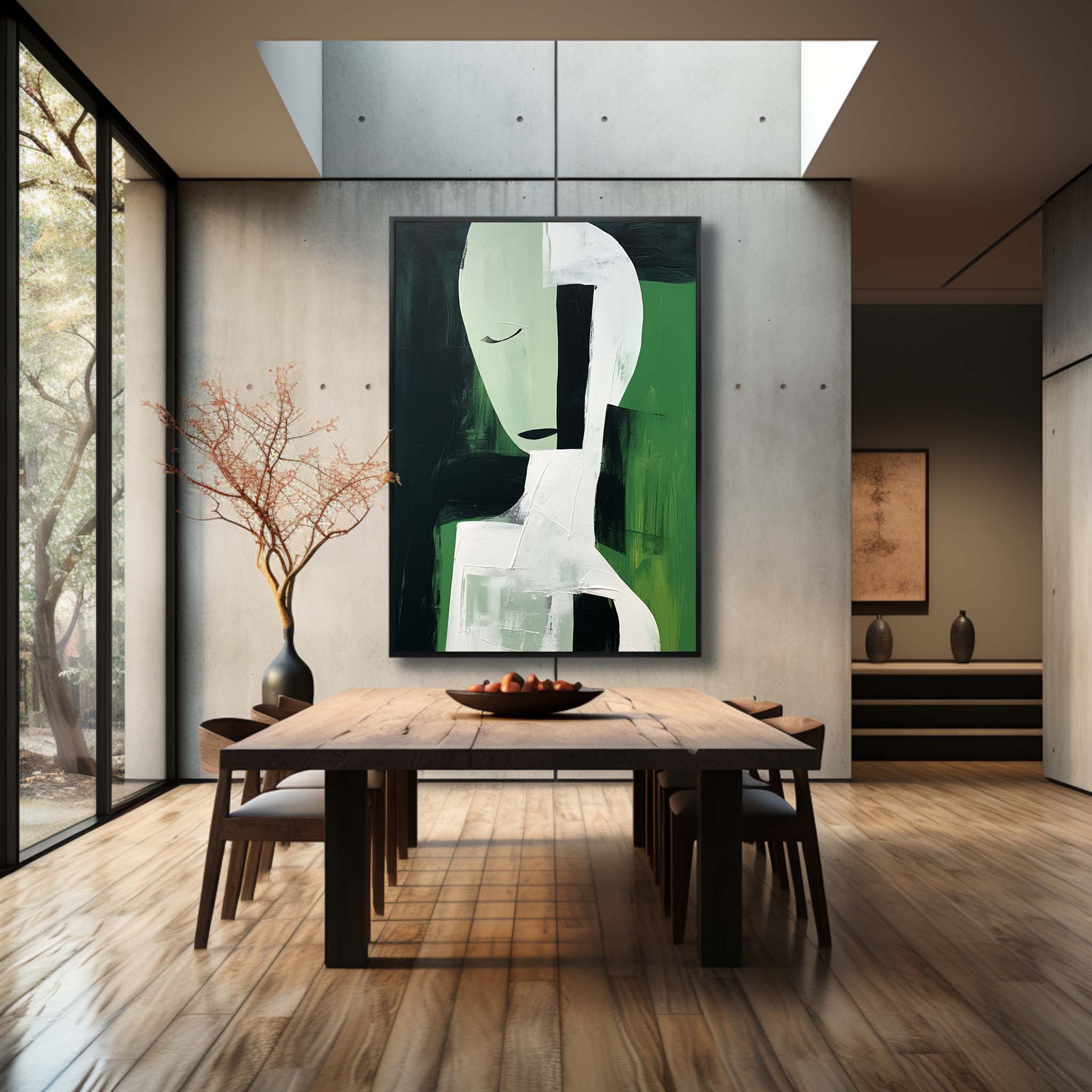 Contemporary Minimalist Art Painting hand - painted #HM600