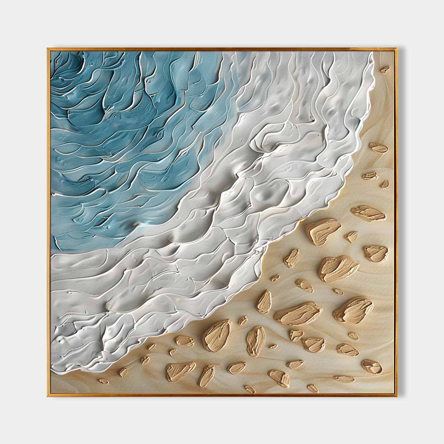 Plaster Art Painting hand - painted #HM891-Homemural