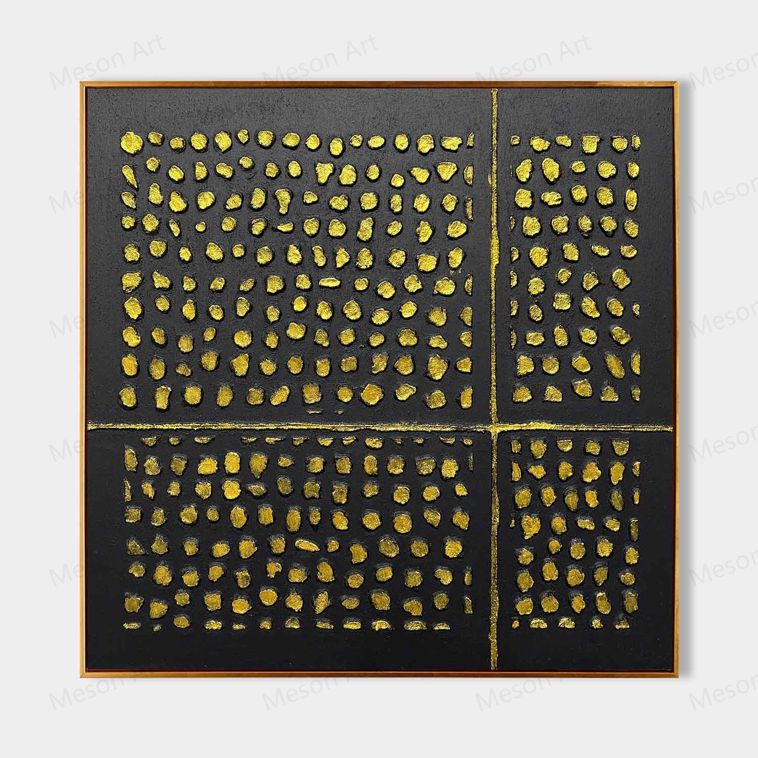 Plaster Art Painting hand - painted Set Of 3 #HM1280