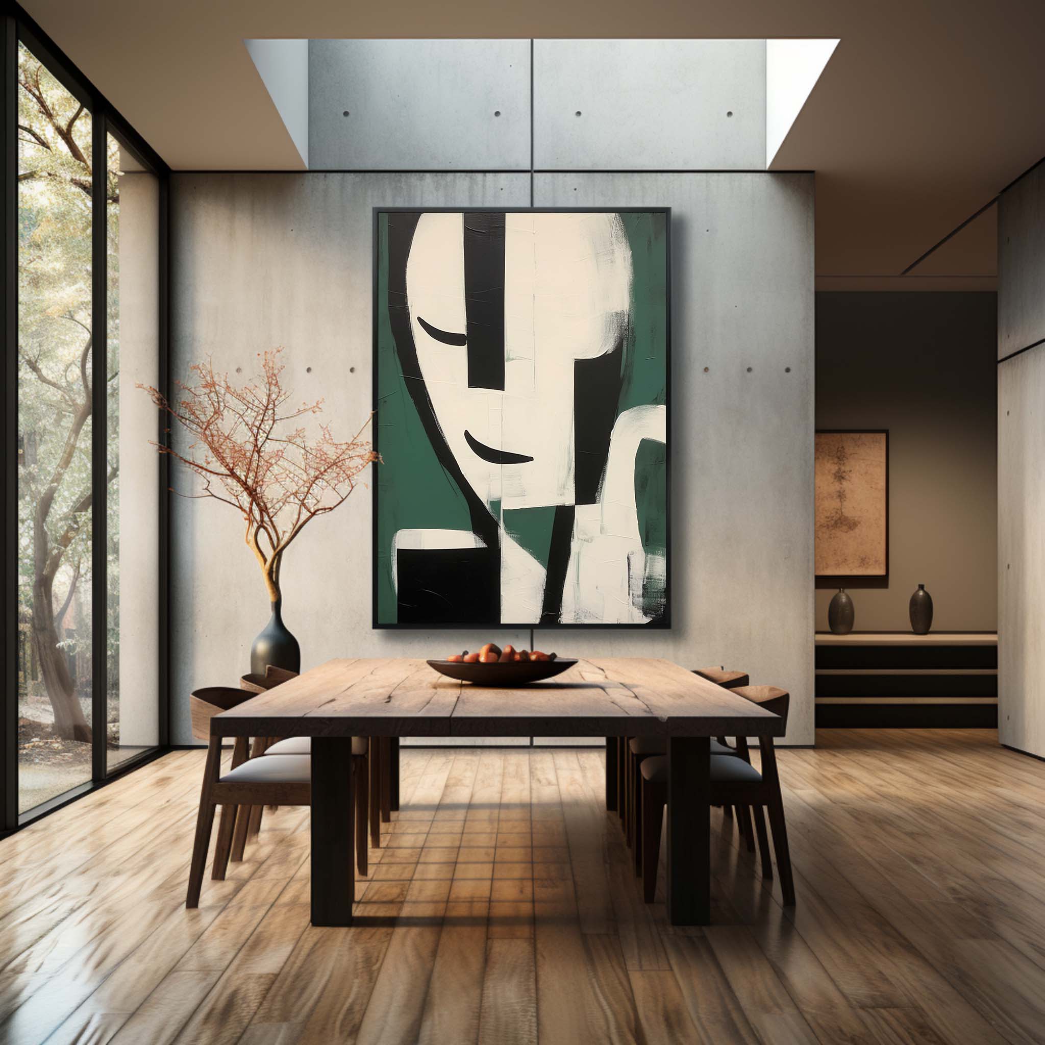 Contemporary Minimalist Art Painting hand - painted #HM601